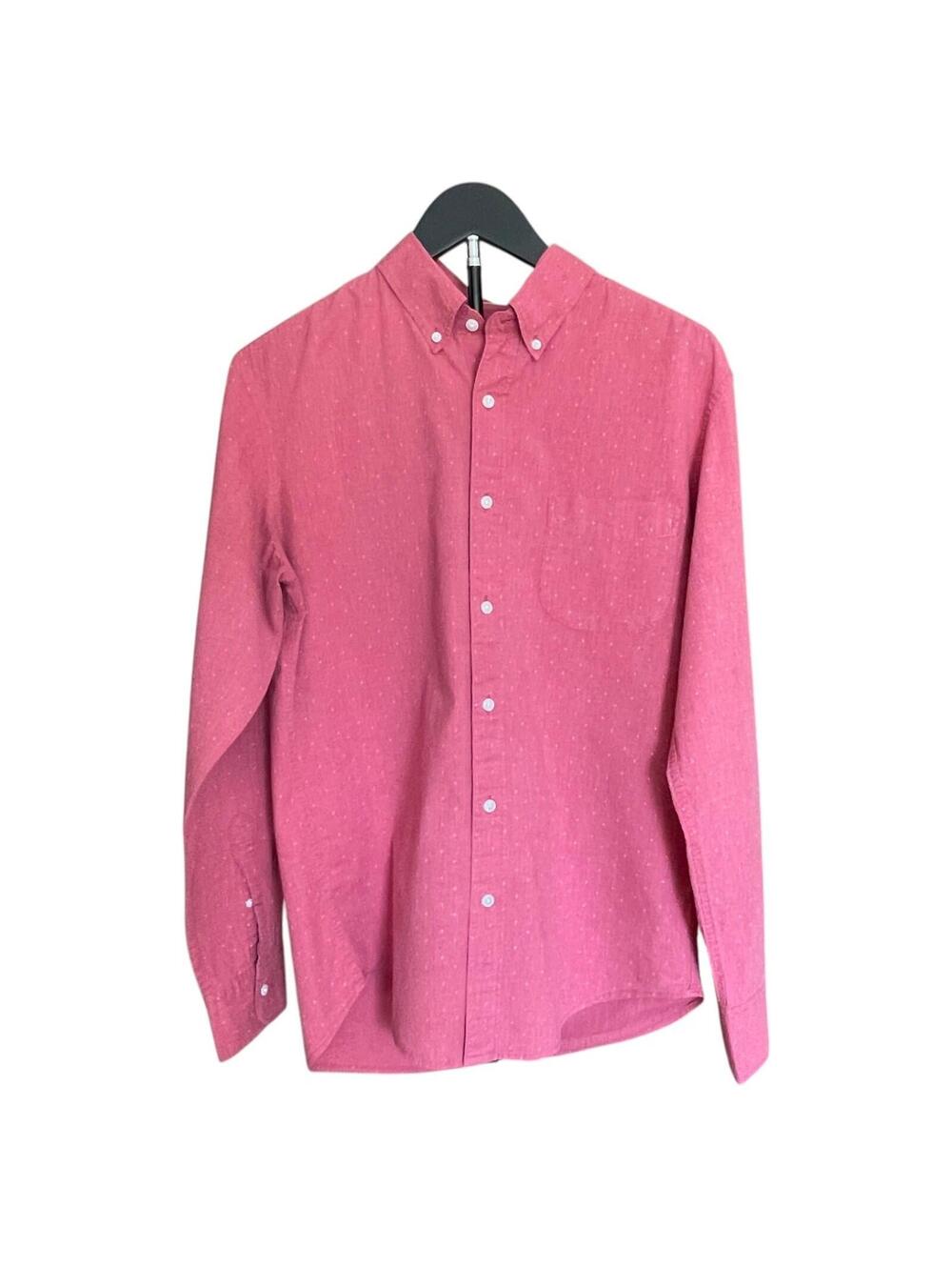 J.Crew Secret Wash Shirt Mens Medium‎ Pink Button Down CLEAN!